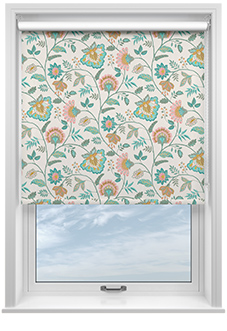 Louisa, Caicos Turquoise - Roller Blind